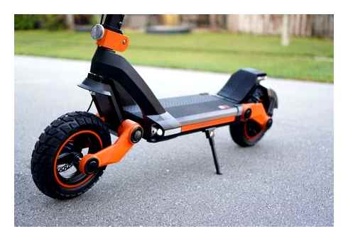 full-suspension, electric, scooter, looks, striking