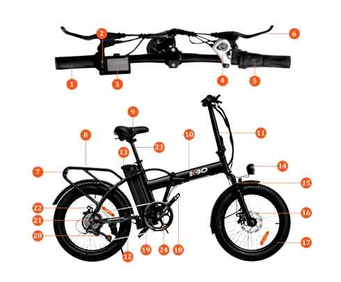 folding, electric, bike, flip
